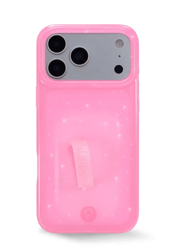 Clear Sparkle Pink